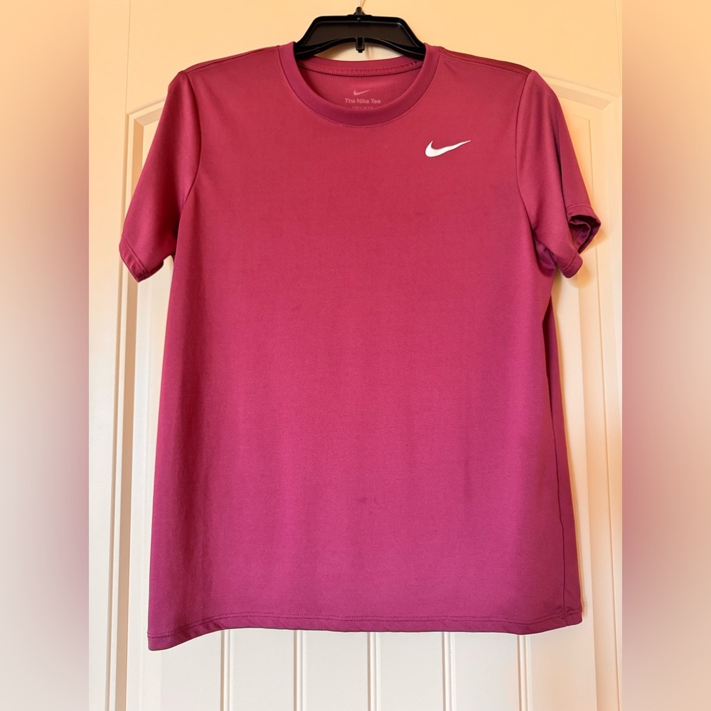 Nike Magenta Tee with White Logo